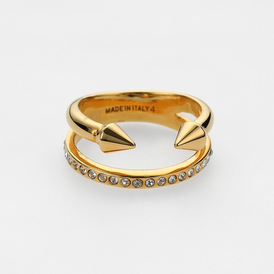 Ultra Minititan Crystal Band Ring