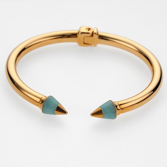 Mintitan Metal Tip Stone Bracelet