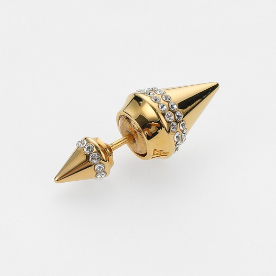 Minititan Double Crystal Earring
